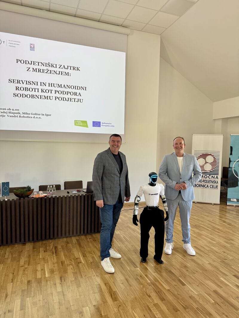 Presentation on Physical Intelligence with humanoid robot Jože in Celje